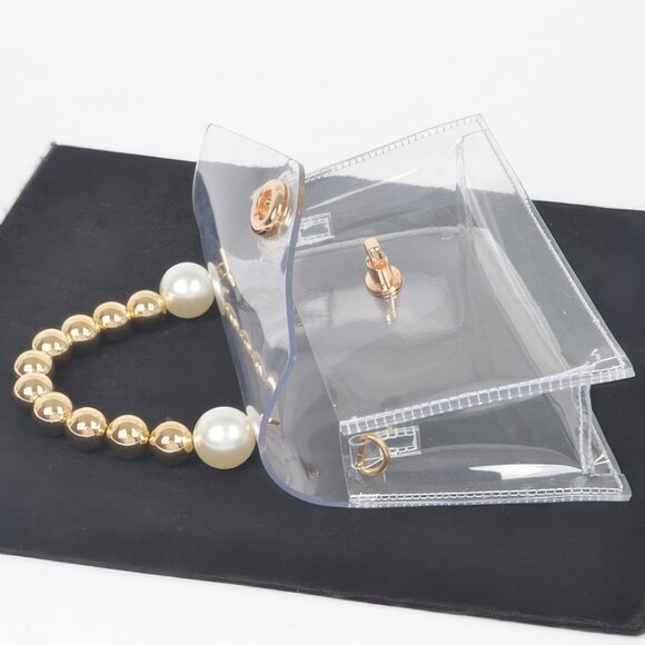 Transparent Ccb Handle Flap Clutch - Picture 5 of 6